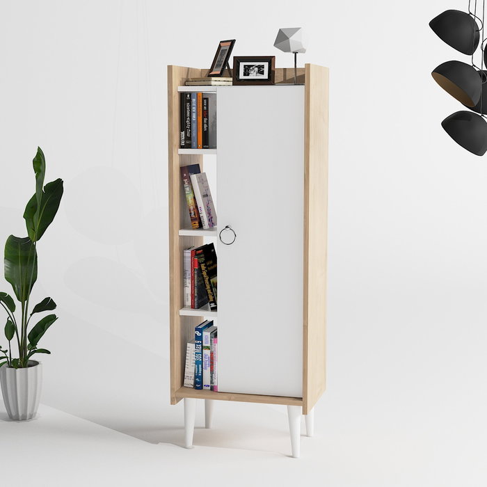 Hanah Home Lagomood Ruby Armario Multiusos Roble y Blanco